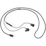 Crne Samsung USB Type-C slušalice by AKG sa ergonomskim dizajnom