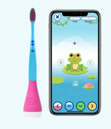 Playbrush Smart Pink fleksibilni dodatak za dječiju četkicu za zube