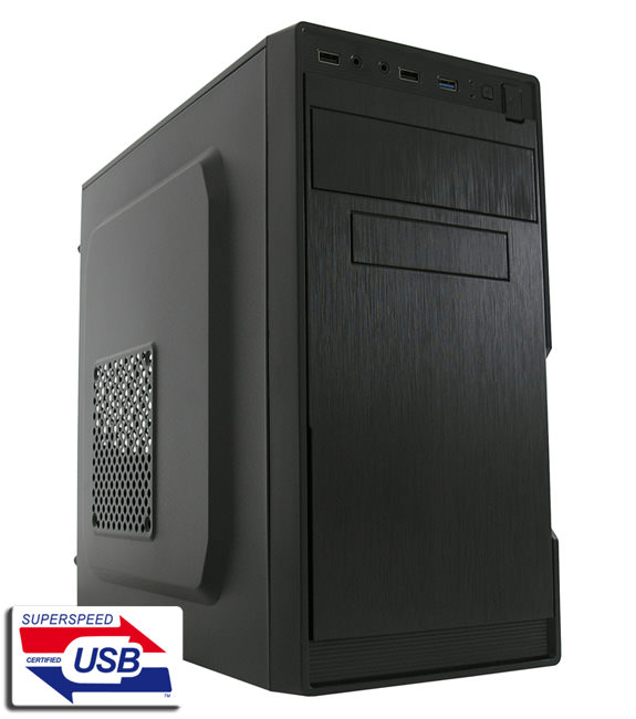 Crno LC-Power Micro-ATX kućište 2014MB sa USB portovima i ventilacijom