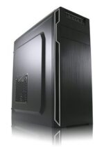Crno LC-Power kućište LC-7038B Midi-Tower sa aluminijumskim izgledom prednje strane