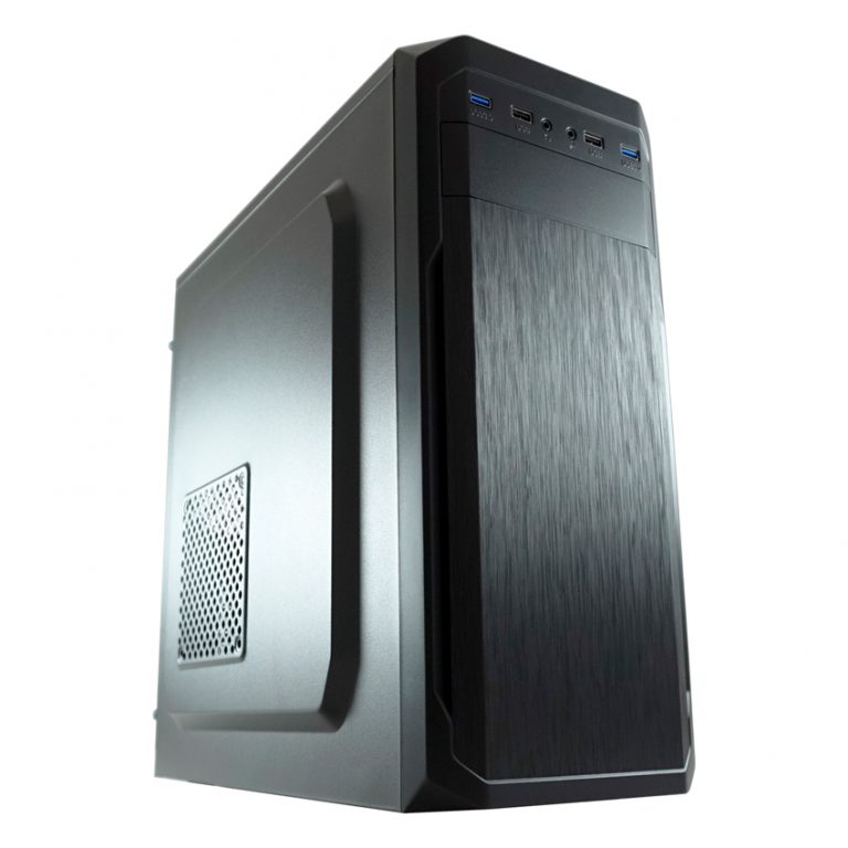 LC-Power kućište LC-7039B, crni Midi-Tower sa aluminijumskim izgledom prednje strane