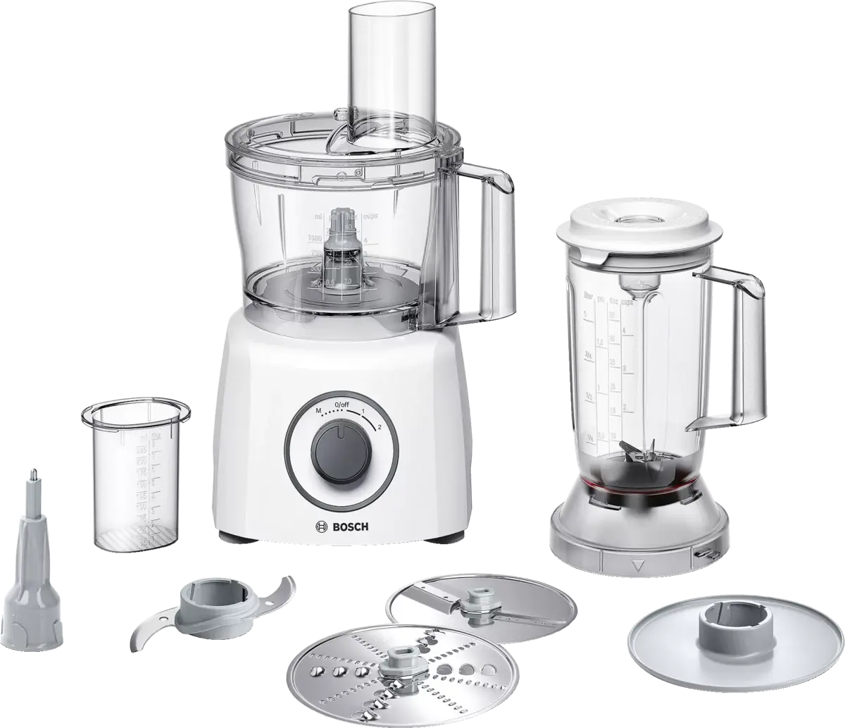 BOSCH Multipraktik MCM3200W bijeli multifunkcionalni blender sa nožem od nehrđajućeg čelika