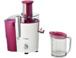 BOSCH sokovnik centrifugalni MES25C0 VitaJuice 2 u bijelo-ljubičastoj boji sa XL otvorom