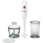BOSCH štapni mixer MSM14200 CleverMixx u bijelo-crvenoj boji sa plastičnom nogom za miješanje