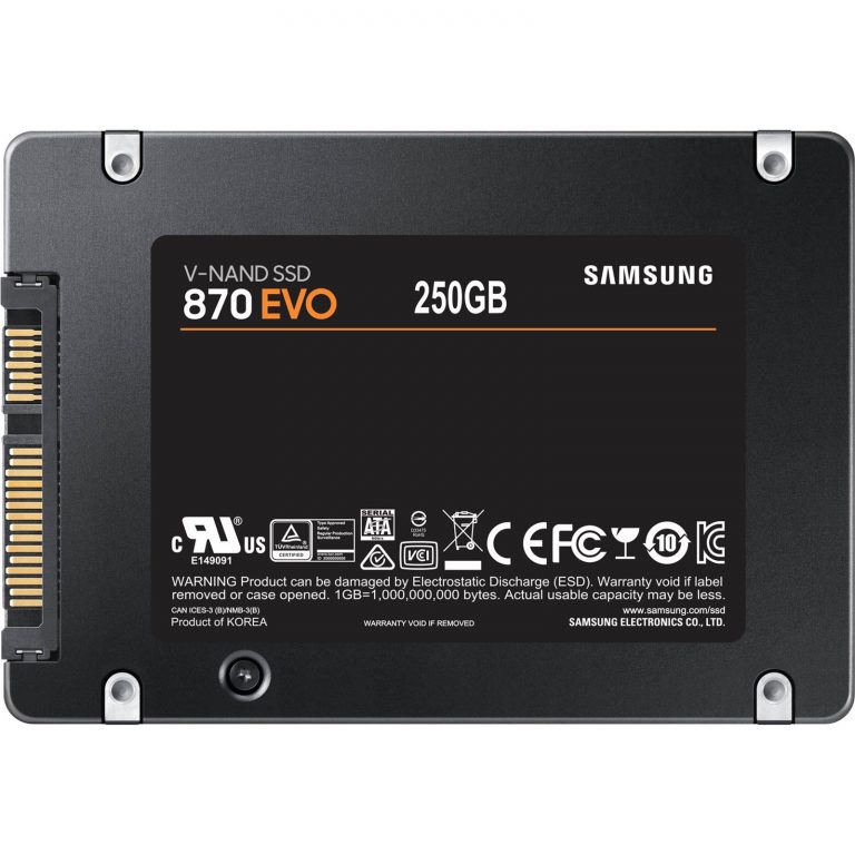 SAMSUNG SSD 870 EVO 250GB SATA3 disk sa V-NAND MLC tehnologijom