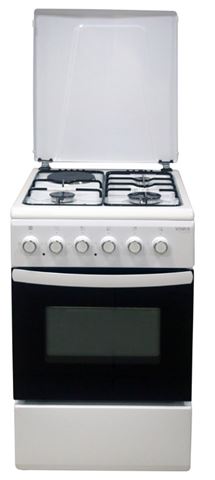 Bijeli samostojeći štednjak Vivax HOME FC-31502 WH u modernoj kuhinji.