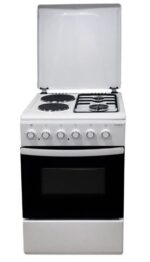 Bijeli samostojeći štednjak Vivax HOME FC-22502 WH u modernom dizajnu