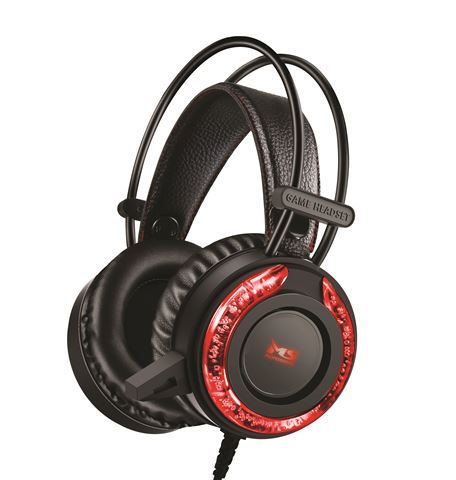 MS ICARUS C305 gaming slušalice sa mikrofonom i crvenim osvjetljenjem