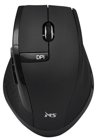 Ergonomski bežični miš MS FOCUS M120 crne boje sa 5 tipki