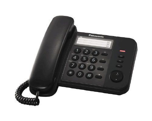 Panasonic KX-TS520FXB crni stolni telefon sa speakerphone-om i jednostavnim upravljanjem