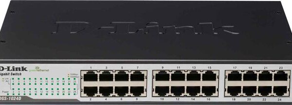 D-Link DGS-1024D neupravljivi switch sa 24 gigabitna porta u metalnom kućištu