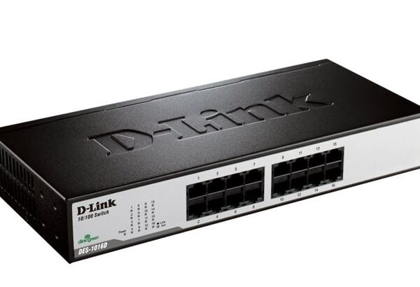 D-Link DES-1016D/E neupravljivi switch sa 16 portova i metalnim kućištem