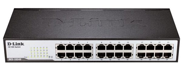 D-LINK DES-1024D/E neupravljivi preklopnik sa 24 porta u metalnom kućištu