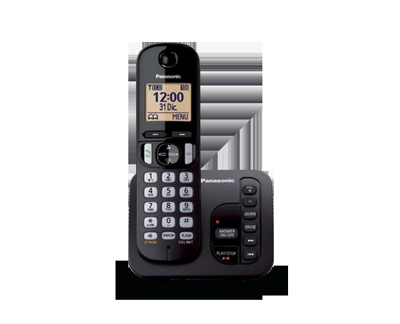 Panasonic KX-TGC220FXB crni bežični telefon sa LCD zaslonom i osvijetljenom tipkovnicom