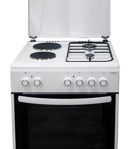 Bijeli VIVAX HOME štednjak FC-22602 WH sa modernim dizajnom i pećnicom od 64 litara