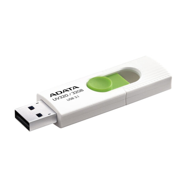 ADATA UV320 32GB bijeli USB 3.2 memorijski stick sa zelenim detaljima
