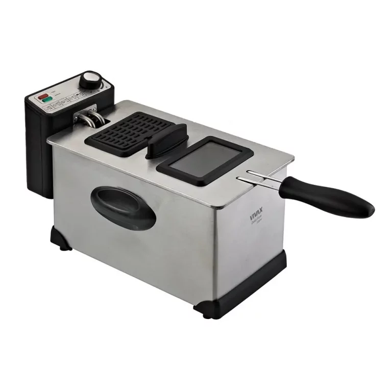 Vivax HOME friteza DF-2003SS u metalnom izdanju sa crnim detaljima