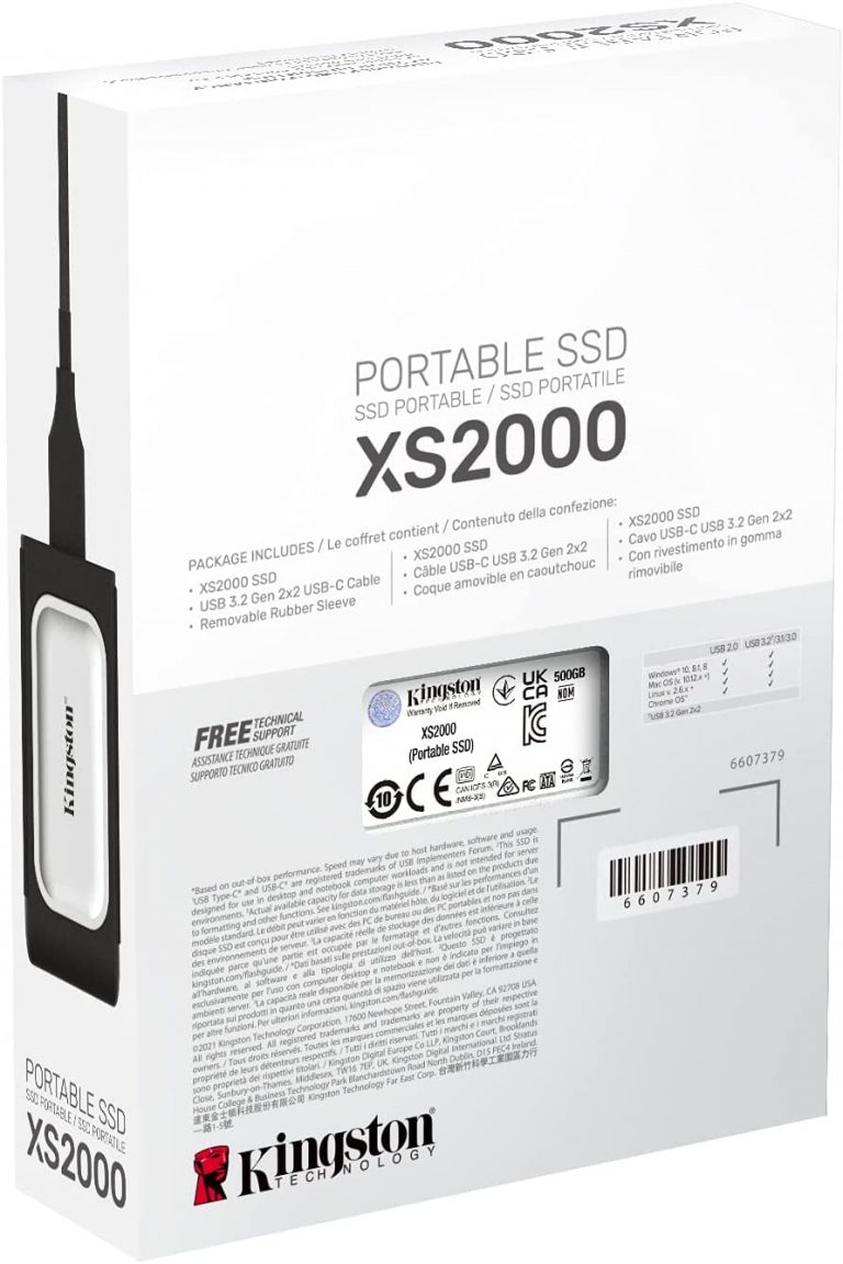 Kingston XS2000 eksterni SSD disk 500GB sa USB-C konektorom