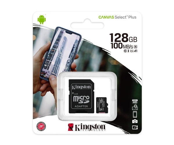 Kingston MicroSD 128GB Class 10 kartica sa SD adapterom