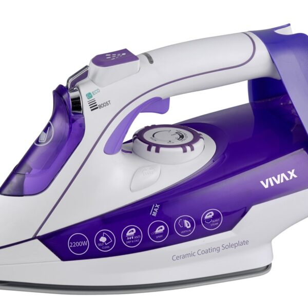 Vivax Home pegla IR-2202CP sa keramičkom podlogom i digitalnim displejem