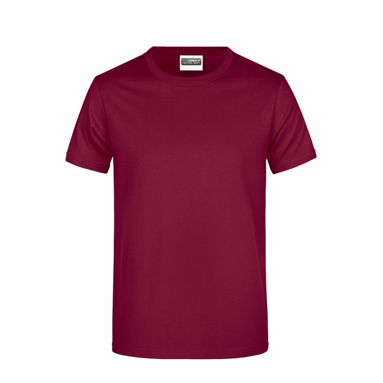 James & Nicholson majica SINGL Basic M u boji bordo