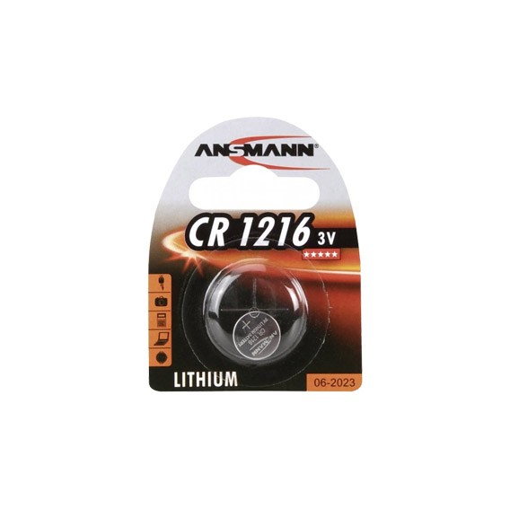 Ansman CR1216 3V Lithium baterija na beloj pozadini