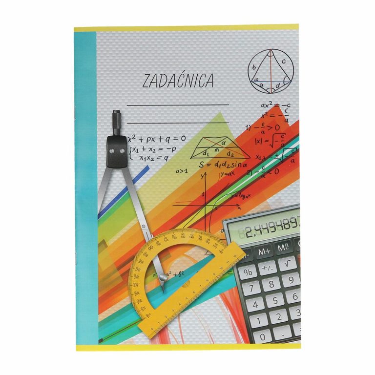 TTS zadaćnica računska sa 12 listova, kunstdruk korice i offset papir