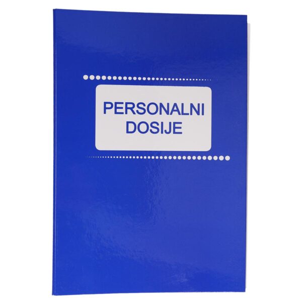 Personalni dosije na latinici sa plavim koricama