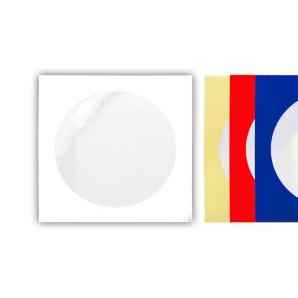 Bijeli TTO omot za CD/DVD diskove sa gornjim otvorom