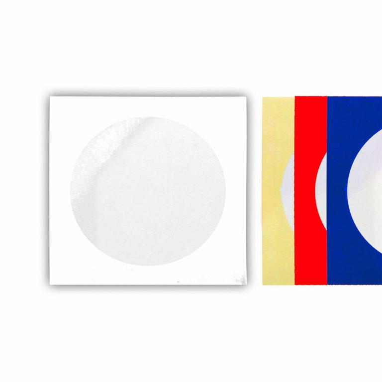 Bijeli TTO omot za CD/DVD diskove sa gornjim otvorom
