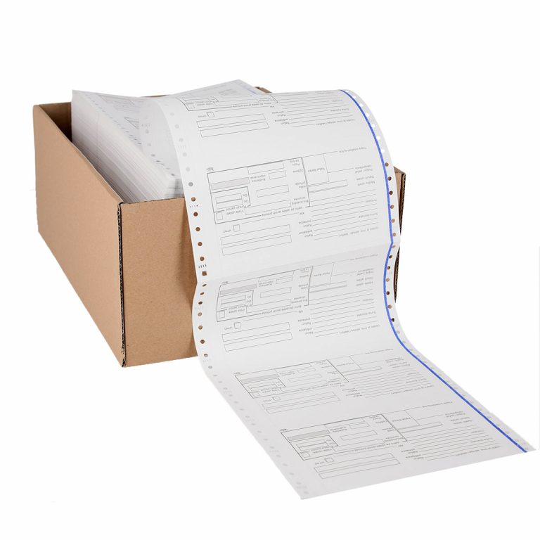 Kompjuterski papir Virman 1+3 u kutiji od 500 preklopa