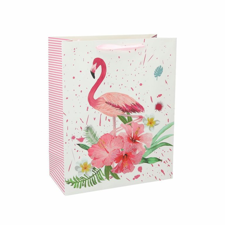 SB vrećica L Classic 7 sa dizajnom flamingosa i cvijeća