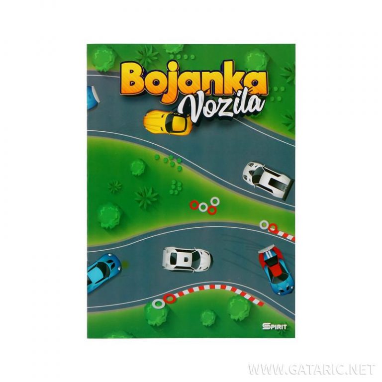 TTS bojanka za djecu sa različitim vozilima na naslovnoj strani