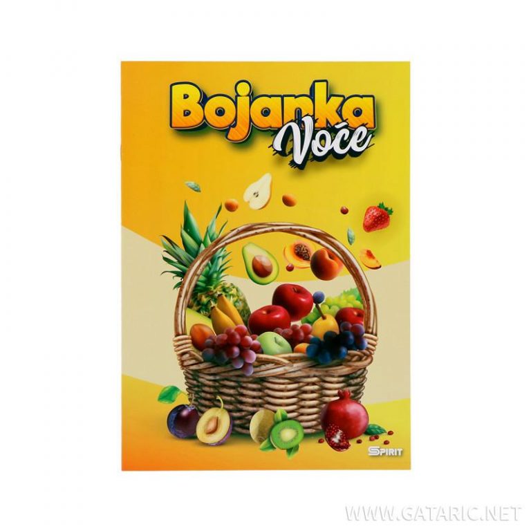 TTS Bojanka Voće sa ilustracijama različitog voća za dečje bojenje