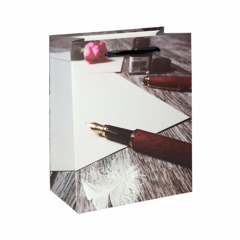 SB Vrećica M UV Glossy 2 sa motivom sata i nalivpera