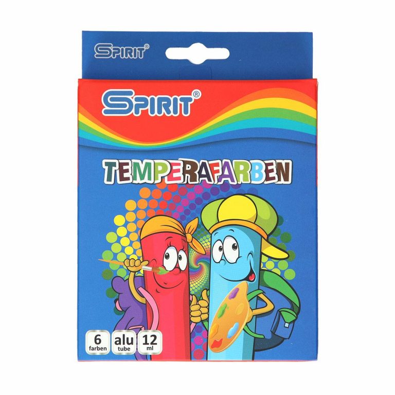 Pakovanje TTS Tempera boja u 6 različitih nijansi, 12ml