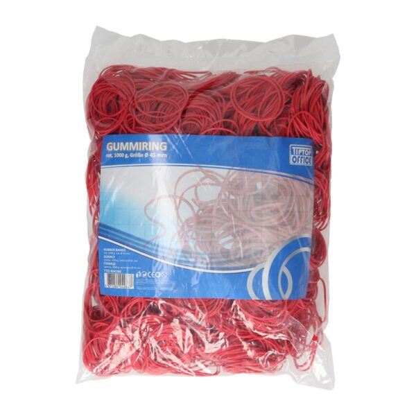 Crvena TTO gumica 45mm, pakovana u 1kg, fleksibilna i izdržljiva