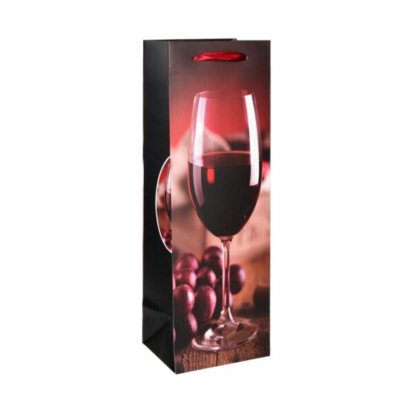 SB vrećica za piće Wine 210g sa motivom vinske flaše i čaše