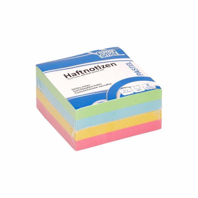TTO Samolj blok 75x75mm sa 400 pastelnih memo listića