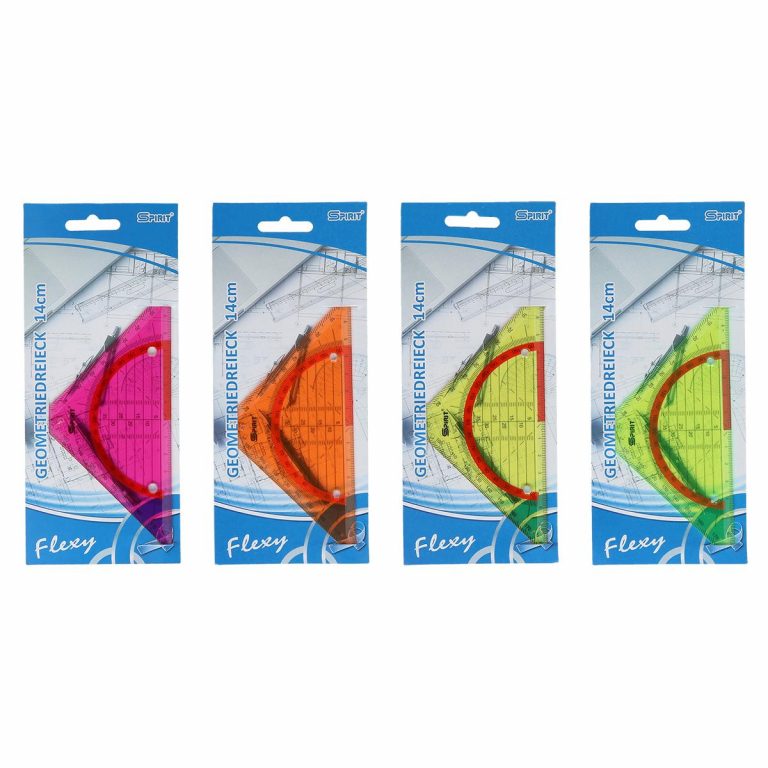 TTS Trokut 14cm Flexy BL - plastični ugaoni lenjir sa skalom