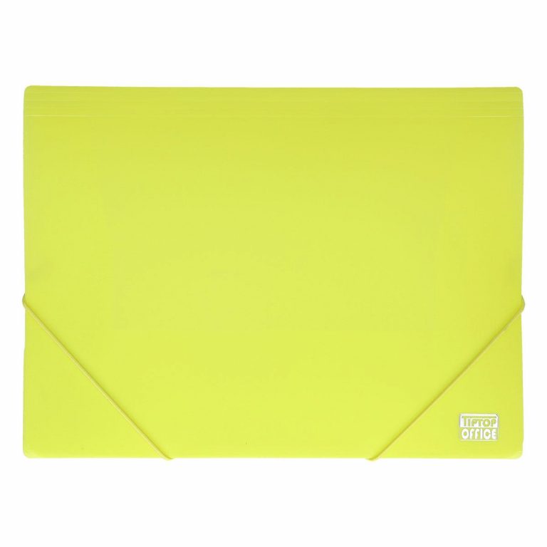 Žuta TTO fascikla od PVC materijala u A4 formatu sa dve elastične gume