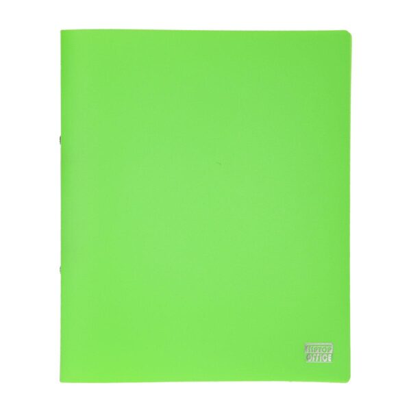 Zelena PVC fascikla sa dve metalne ringle za A4 dokumenta