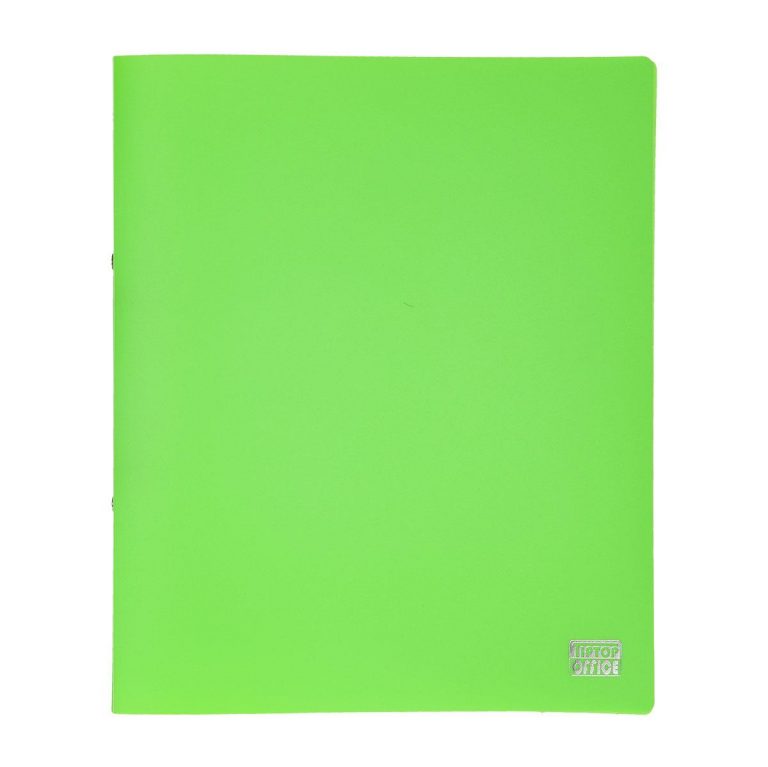 Zelena PVC fascikla sa dve metalne ringle za A4 dokumenta