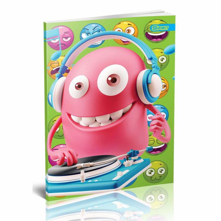 TTS sveska PR A4 MP KA Smile52L sa mekim povezom i motivima smajlija