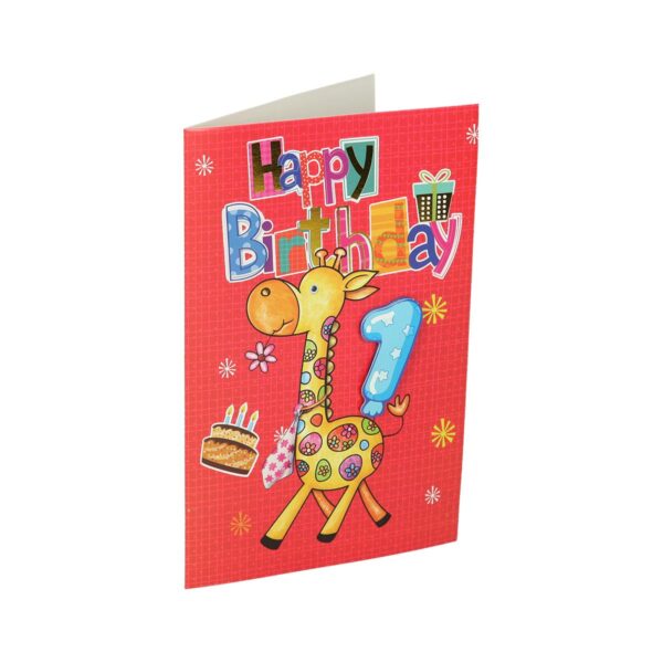 3D rođendanska čestitka sa motivom kutije i tekstom Happy Birthday
