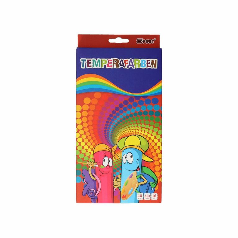 Set od 10 TTS tempera boja u plastičnim bočicama