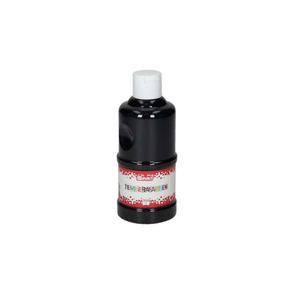 TTS tempera boja u crnoj boji, 250ml u PVC ambalaži