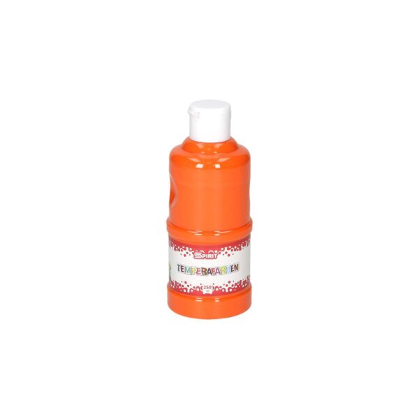 TTS Tempera boja u narančastoj boji, 250ml u PVC ambalaži