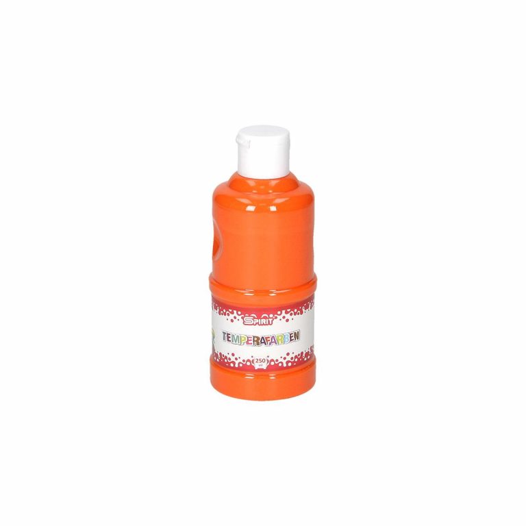 TTS Tempera boja u narančastoj boji, 250ml u PVC ambalaži
