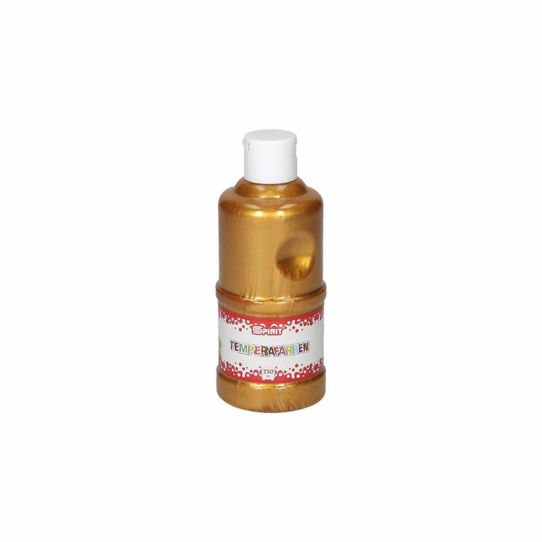 TTS Tempera boja 250ml u metalik zlatnoj boji, zatvorena u PVC tubi